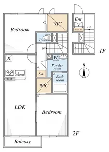 シャーメゾン西水元【2階】の間取り