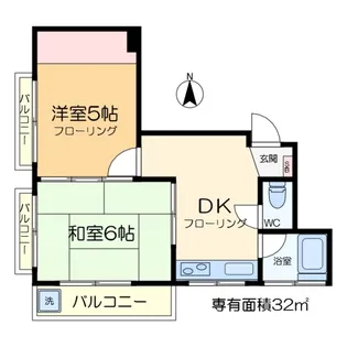 今田ビル【5階】の間取り