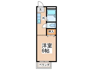 サンハイツ新町【1階】の間取り