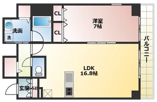 BRAVI南堀江【12階】の間取り