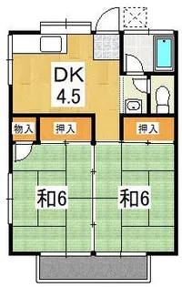コーポ常晴【2階】の間取り