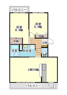 カクニシエコス【2階】の間取り