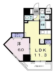 サン ガーデン【6階】の間取り