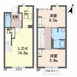 オーブFの間取り