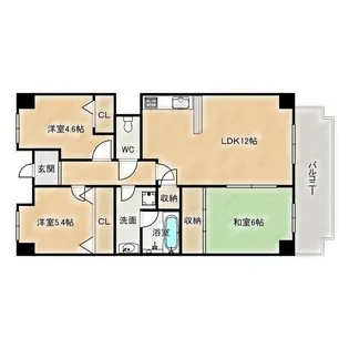コンフォートヴィラ緑橋【5階】の間取り