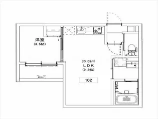 CRASTINE5丁目【2階】の間取り