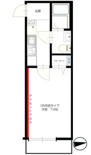 Babylon 船橋法典【1階】の間取り