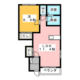 エクシードI【1階】の間取り