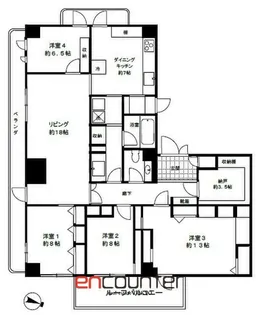 ヒルトップ道灌山【3階】の間取り