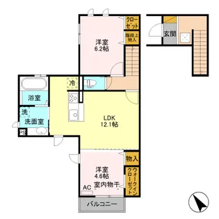 ペッシェ キューブの間取り