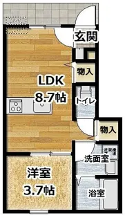 Casa Pacifica Bekku South【1階】の間取り