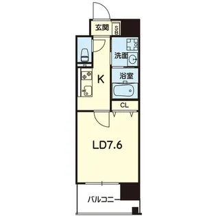 ESTASIA熊本駅前【12階】の間取り