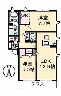 グランマストティアラ A棟【1階】の間取り