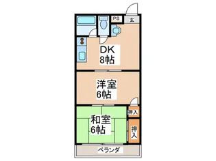 ア-バンマンション【3階】の間取り