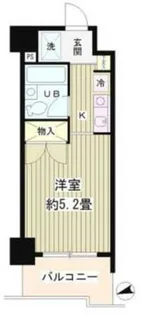 フォレスタ御苑前【3階】の間取り