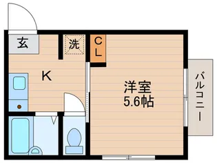コーポサンライズ【1階】の間取り