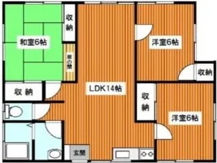 若葉の丘フェリチータ初音【1階】の間取り