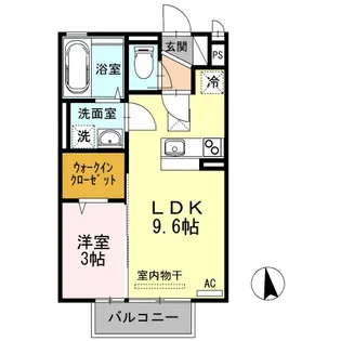 カーサフェリオ南佐古【1階】の間取り