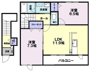 メゾン・ボヌール【2階】の間取り