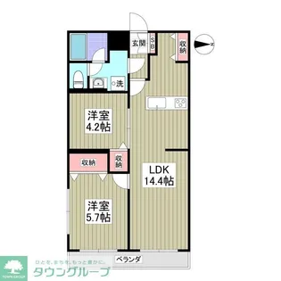 リブレス熊谷中央【1階】の間取り