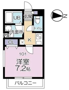 ルーチェ松原【1階】の間取り