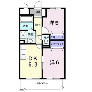 カーサ・ヴェルデ【1階】の間取り