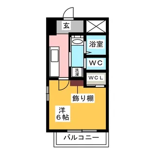 パークサイドアパートメンツ・パーソンズ【4階】の間取り