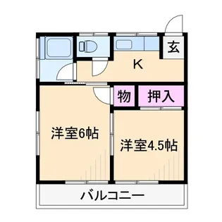 第3戸沢荘【2階】の間取り