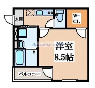 フジパレス放出III番館【3階】の間取り