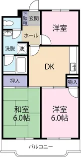 クレール石井【4階】の間取り