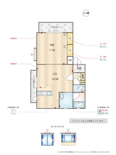 ヴェチヒルズ千早【1階】の間取り