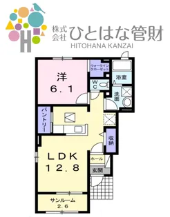グランシェールB【1階】の間取り