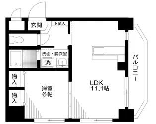 ラークス王子【4階】の間取り