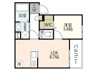REGALE 船頭町【1階】の間取り