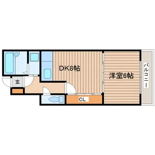 キャピタル小田原【9階】の間取り