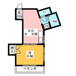 ピレーネ西日暮里【6階】の間取り