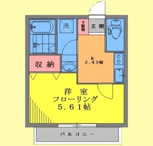 マピエス馬込【2階】の間取り
