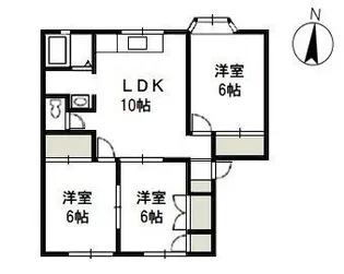シティクレスト A【1階】の間取り