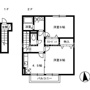 ヴィラ・モナリエールC棟【2階】の間取り