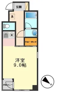 エルニシア亀有SOUTH【5階】の間取り