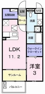 サンリット・ヒル みづき【1階】の間取り