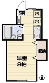 クラブハウス戸越【1階】の間取り