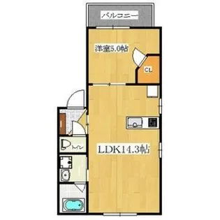 KTIレジデンス千林【2階】の間取り