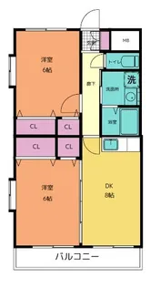 グランフォーレ日吉【1階】の間取り