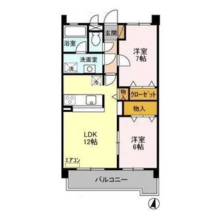 アルベラータ【3階】の間取り