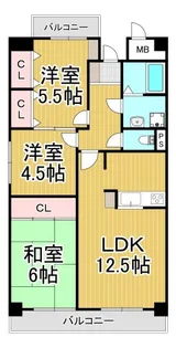エクセルコートTOMATSU【2階】の間取り