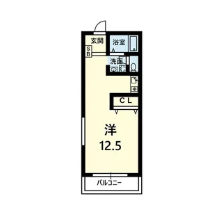 リライズ九品寺【3階】の間取り