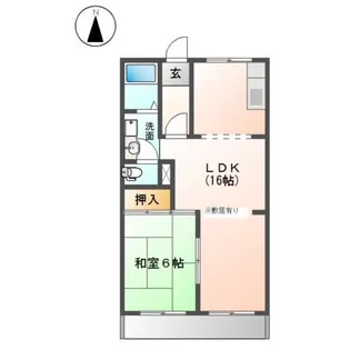 リバーサイド政和【1階】の間取り