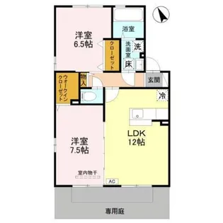リビングタウン赤祖父【1階】の間取り