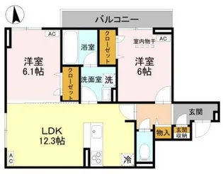 D-ROOM元横山【2階】の間取り